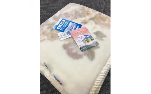 
                  C.R.P加工毛布　マイヤー毛布　ダブルサイズ　ベージュ　1枚　11808Ｗ柄[0622]
                