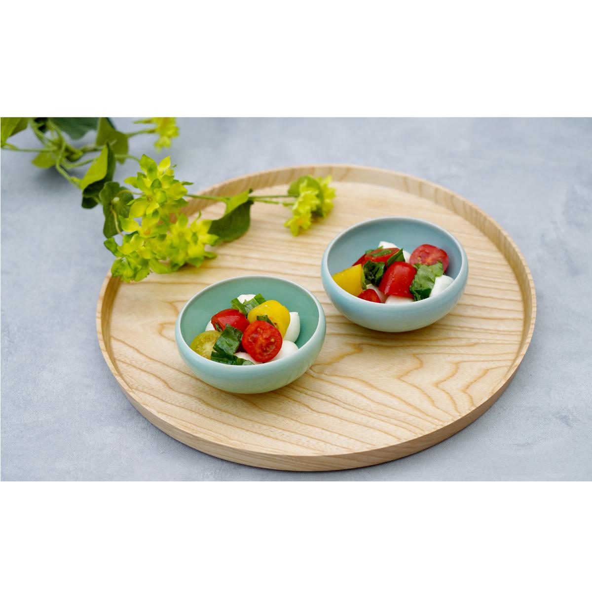【有田焼】梶原大敬作 青磁 ろくろ 小鉢 2個セット ( 翡翠 / 天青 ) 【茂正工房】 小ぶり 小鉢 10cm レンジ対応 食洗機対応 作家物 使いやすい A12-74_イメージ5