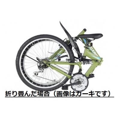 ふるさと納税 春日井市 MEGARO　防災対応26型18スピードノンパンク折りたたみマウンテンバイク色カーキ　自転車 防災 |  | 02