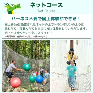 ～五感で楽しむ自然体験～フォレストアドベンチャー・龍ケ崎 ネットコース60分 １人分利用チケット | アスレチック キャンプ場 アスレチック アウトドアパーク アウトドア キャンプ バーベキュー 茨城