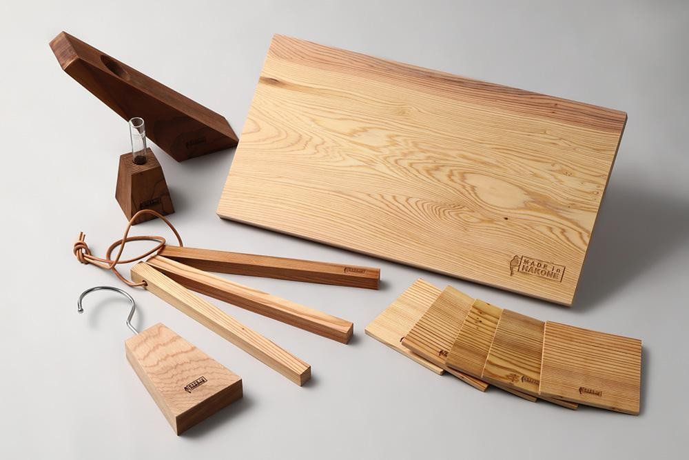 
樹齢350年を超える箱根の杉を再生利用した商品6点セット
