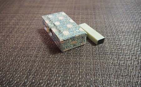雅印（青田石）3分（7～10ｍｍ）箱入り　2文字まで - 天然素材 お好きな文字 落款印 雅号 ケース付 選べる 朱文 白文 熊本県 甲佐町【価格改定】
