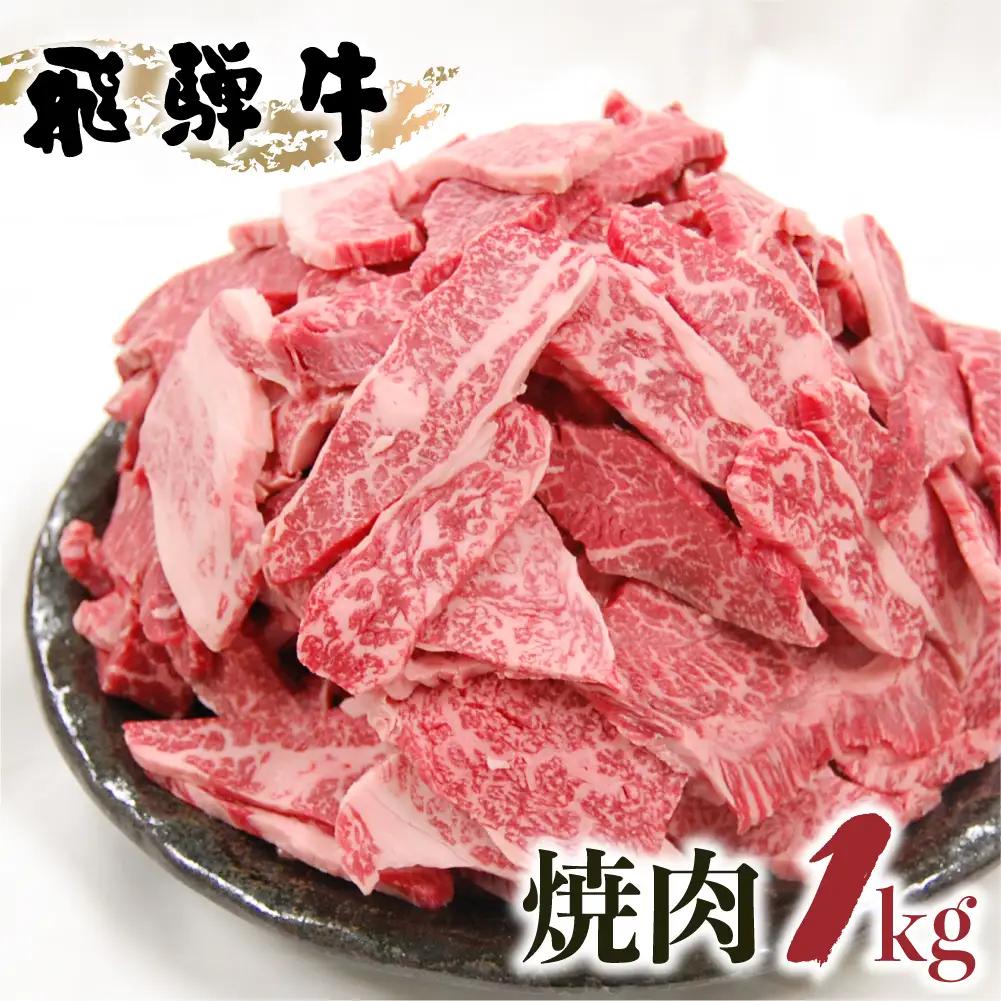 【ふるなび限定】飛騨牛 牛肉 焼肉 切り落とし 1kg|焼肉 FN-Limited-PR