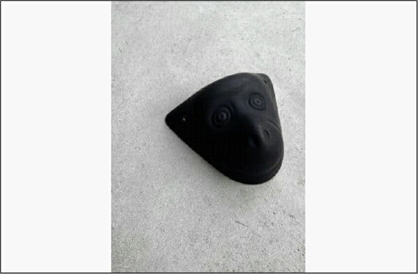 【ふるさと納税】MUNI×今宿人形「黒猿面」