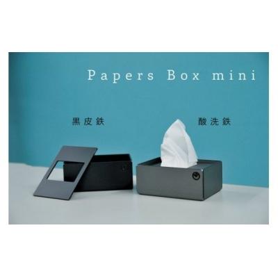ふるさと納税 幸田町 GRAVIRoN Papers Box mini   黒皮鉄(ポケットティッシュケース) |  | 02