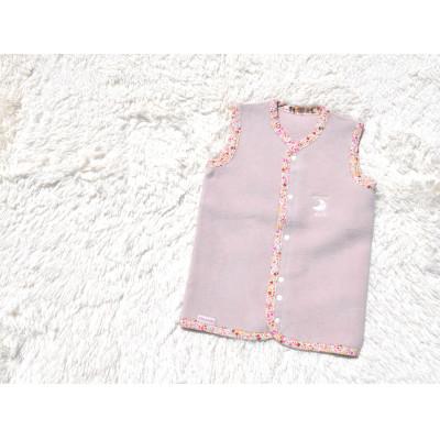 ふるさと納税 泉大津市 綿毛布スリーパー(Sサイズ)　2way仕様で暖か　ベージュピンク×花柄　綿100% |  | 03