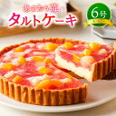 【ふるさと納税】あまおう苺のタルトケーキ 6号 約18cm 4～6人分 いちご 苺 イチゴ あまおう 白桃 黄桃 桃 もも モモ タルト ケーキ 洋菓子 お菓子 スイーツ 冷凍 送料無料