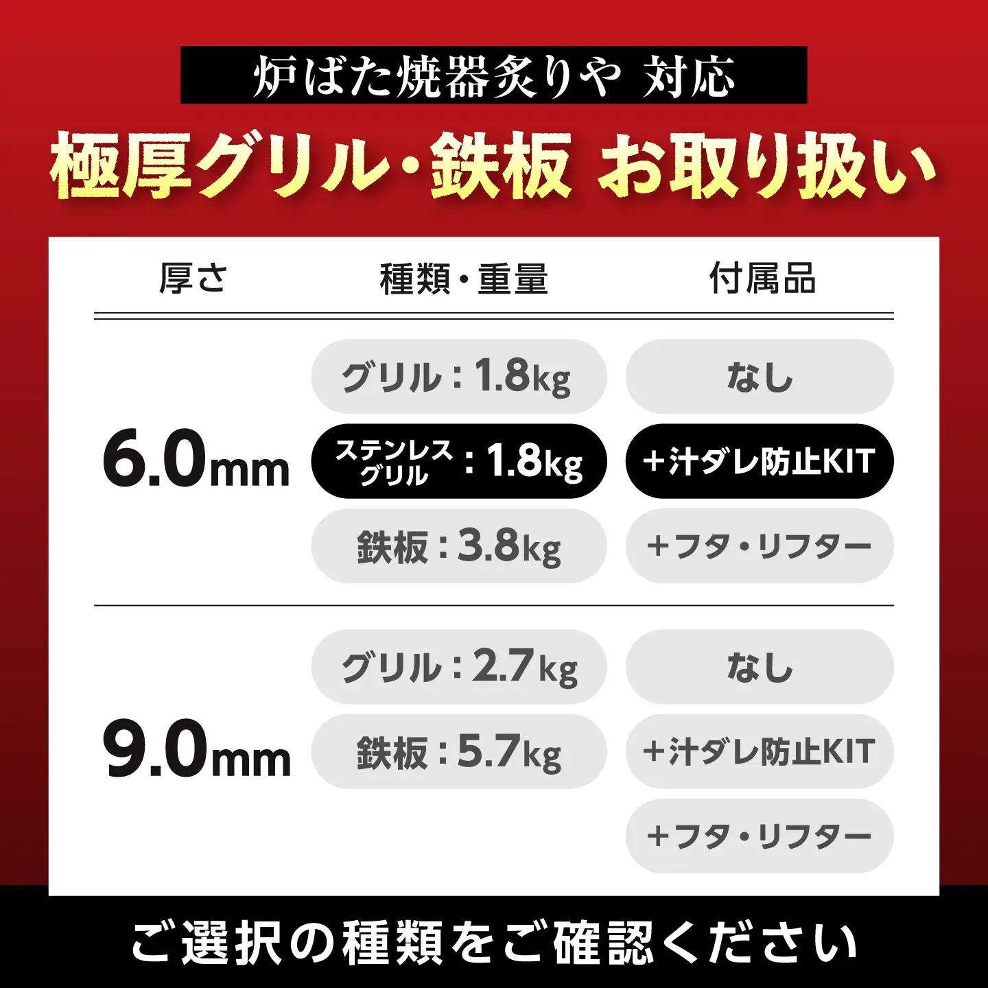 【炉ばた焼器 炙りや】グリル [ 182×282mm ] ステンレス6.0mm厚グリル 1.8kg ＋ 汁ダレ防止KIT / グリル 鉄製 炙りや イワタニ 卓上グリル キャンプ BBQ 調理器具 /