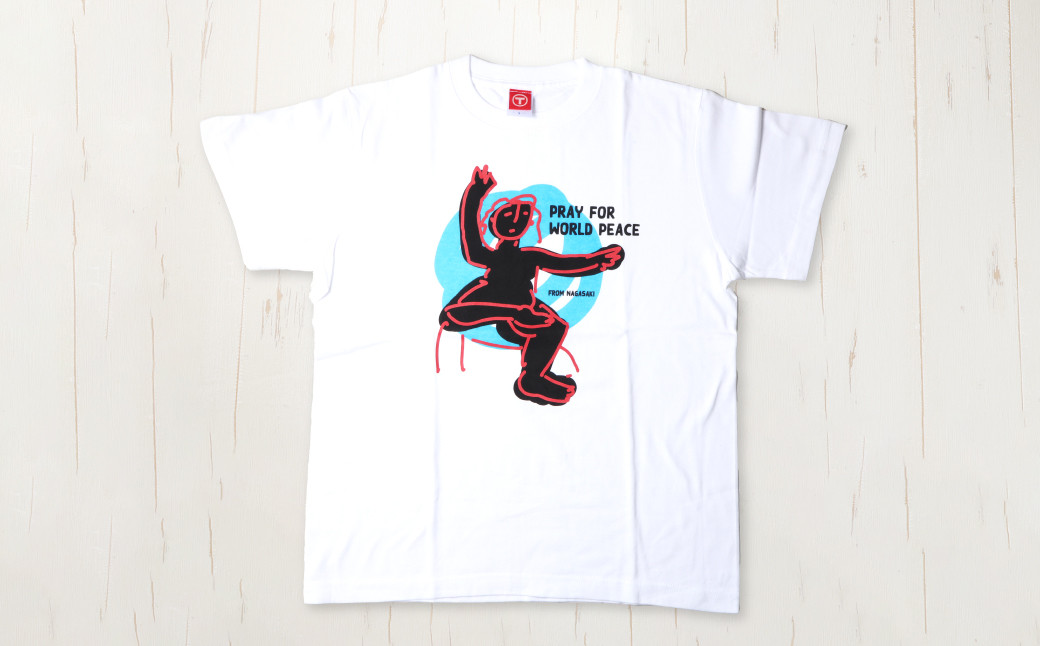 長崎から平和を！ピースなTシャツ・PEACEな ねこTシャツ（黒・白） Tシャツ 計3枚 セット 