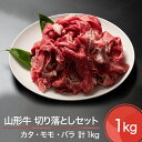 【ふるさと納税】山形牛 切り落としセット 計1000g 送料無料