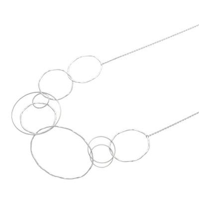 ふるさと納税 魚津市 K18WG サークルデザインロングネックレス |  | 01