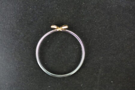 Pt900 リトルモチーフ 蝶リング イエローゴールド FHP-040T-YG