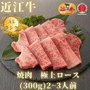 【ふるさと納税】【近江牛A5ランク】焼肉用　極上ロース（300g）2~3人前