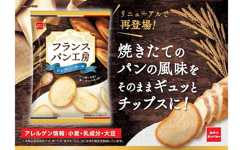 フランスパン工房 シュガーバター味 47g 10袋 おやつ おやつカンパニー 菓子 スナック 間食 お得 まとめ買い 津市 三重