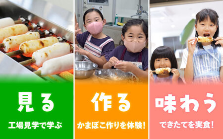 【Bコース】おいしい出来たて かまぼこ作り体験 / カマボコ 蒲鉾 練り物 焼きちくわ 揚かまぼこ 魚そうめん / 南島原市 / しきしま蒲鉾[SAR014]