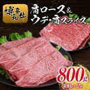 【ふるさと納税】博多和牛肩ロース＆ウデ・肩スライス400g×2種 | 肉 お肉 にく 食品 人気 おすすめ 送料無料 ギフト