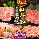 【ふるさと納税】【4回定期便】長崎和牛・大村産豚肉コース 総量3.2kg / 牛肉 モモ 焼肉 焼き肉 豚肉 豚ロース ロース 豚モモ モモ 豚バラ バラ ばら ロースハム ハム はむ ウインナー ういんなー ソーセージ 肉定期便 / 大村市 / おおむら夢ファームシュシュ[ACAA070]