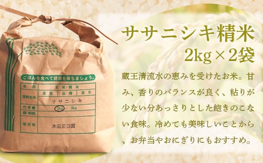 【セット商品】★令和6年産★ササニシキ精米2Kg×2・木須果樹園のふじりんごまるごと100％ジュース