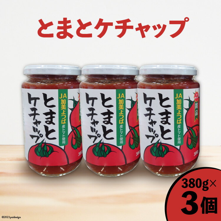 【ふるさと納税】トマト とまと ケチャップ 380g×3個 [JA加美よつば（営農企画課） 宮城県 加美町 yo00008-3 ] 調味料