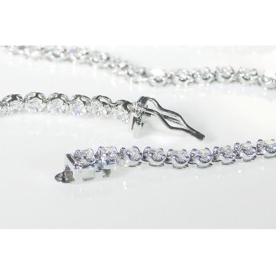 ふるさと納税 昭和町 pt900 豪華【5.0ct】全周 ダイヤモンド テニスネックレス |  | 03