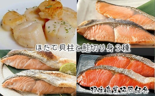 B-18005【12/10まで年内配送】 ほたて貝柱と鮭切り身3種