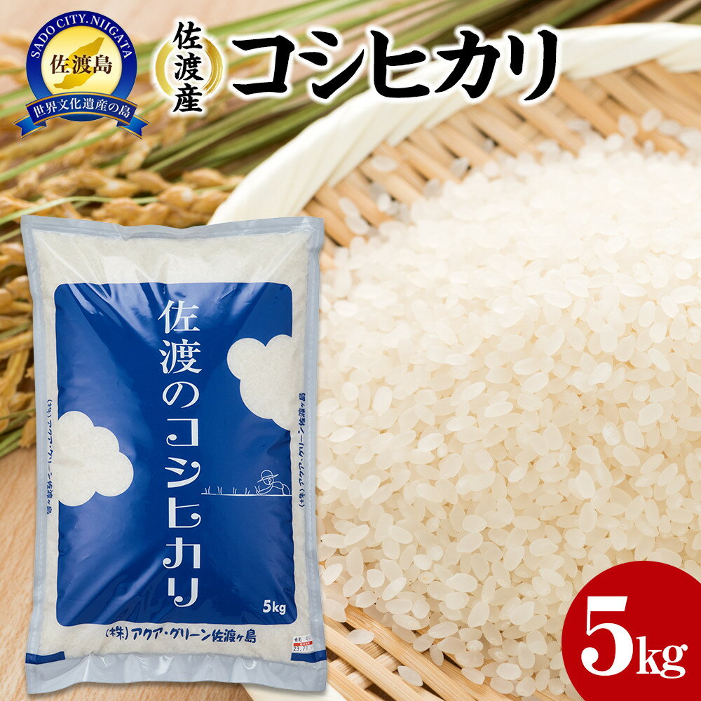 【ふるさと納税】【令和7年産】佐渡産コシヒカリ　5kg