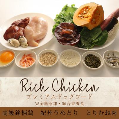 ふるさと納税 岸和田市 岸和田市 リッチキン紀州うめどりとりむねにく200g×3 総合栄養食