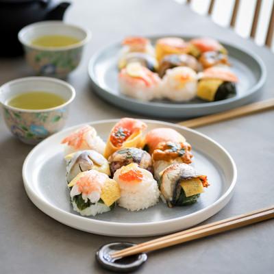 ふるさと納税 奈良市 【わさび葉寿しうめもり】はれやか贅沢手鞠わさび葉寿し20個 |  | 02