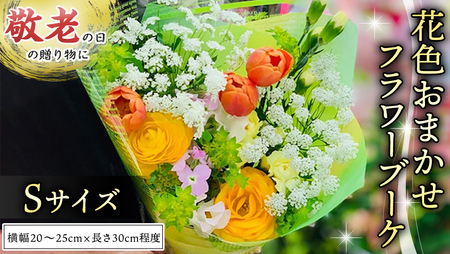 【 敬老の日 】 ブーケ S 花色 おまかせ ギフト プレゼント 花 お祝い 贈答 記念日 [CT090ci02]