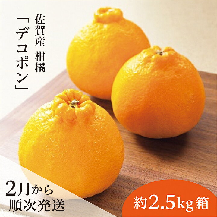 【ふるさと納税】【2027年2月から順次発送】佐賀産 柑橘 みかん 『 デコポン 』 約 2.5kg 箱 佐賀県 産 糖度13度以上 甘酸バランス 濃厚な香り 不知火 しらぬい 柑橘 かんきつ デコポン 約 2.5kg 箱 b-378