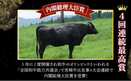 KU309-4 宮崎牛ロースステーキセット 計1kg （250g×4）