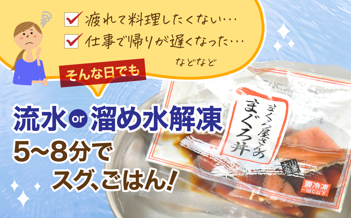 まぐろ屋さんのまぐろ丼(80g×22pk) | まぐろ丼 小分けパック 冷凍 手軽 ご飯のお供 解凍簡単 食べ切りサイズ 送料無料 魚介類 食品 簡単調理 時短 | DK012-22p