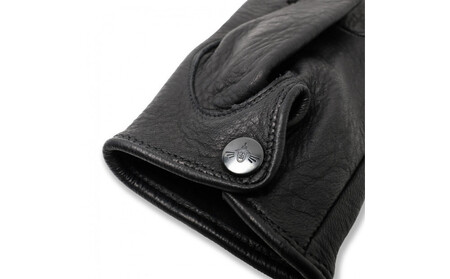 LAMP GLOVES -UTILITY GLOVE MID -(カラー：ブラック／サイズ：L)【革手袋 レザー グローブ 鹿革 メンズ レディース Lamp gloves ランプグローブス ミッド 