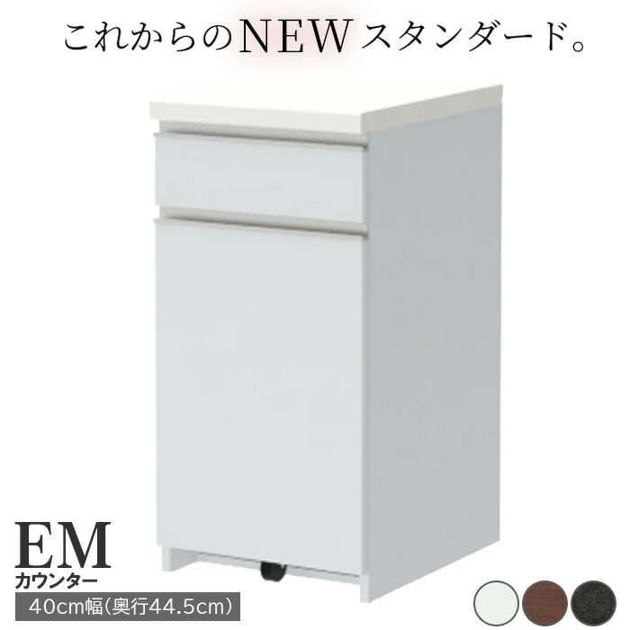 【ふるさと納税】食器棚 カップボード 組立設置 EMA-S400KRカウンター [No.549] ／ 家具 インテリア 岐阜県