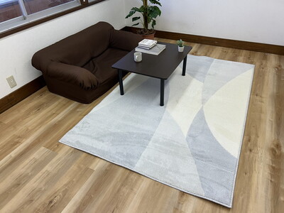 【シルバー】モルナ折 70cm×210cm ※離島への配送不可