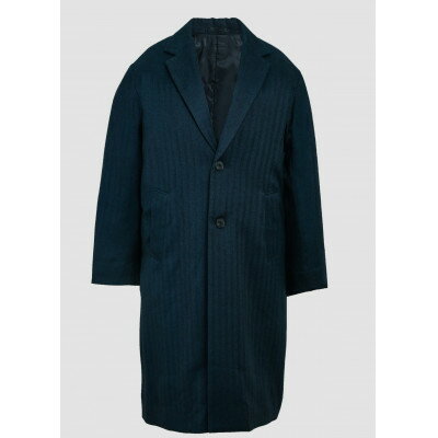 【ふるさと納税】[KAPOK KNOT] チェスターコート UNISEX ネイビー Mサイズ　1着【1376520】