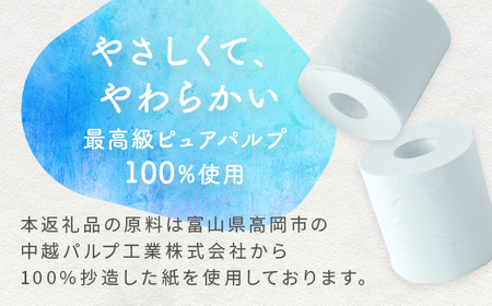 トイレットペーパー エンリッチ12Rダブル（1ケース96ロール入り）（12ロール/1パック×8入り） トイレットロール 日用品 消耗品 セット 富山県 高岡市 FAD-1797