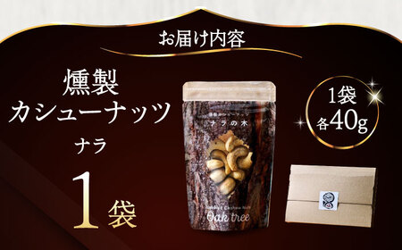 燻製カシューナッツ（ナラ）40g×1個《厚真町》【燻製工房Thmey】[AXBX010]
