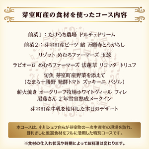 【 代々木 イタリアン 】Orchestra オルケストラ お食事券 2名様 芽室町 特産品コース イタリア料理 イタリアン料理 イタリアン フルコース ディナー ミシュラン 食事券 チケット 北海道