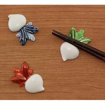 源右衛門窯 蕪絵 箸置 器 食器 はしおき 野菜 有田焼 35000円 3.5万円 A35-569