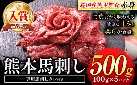 赤身馬刺し 500g 《3-7日以内に出荷予定(土日祝除く)》 