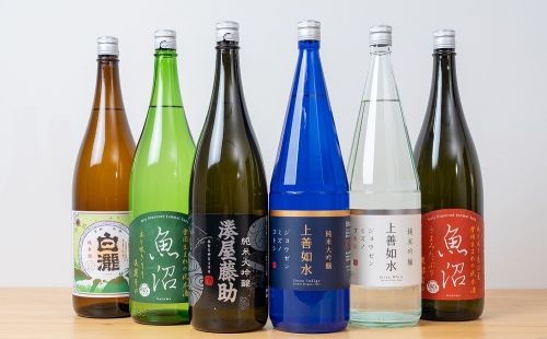 白瀧酒造 定番商品 詰め合わせ 1800ml×6本入り 純米大吟醸/純米吟醸/純米酒【地酒】