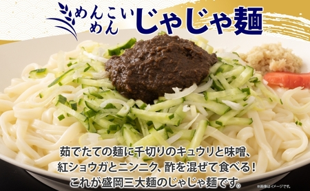 無地熨斗 盛岡 めんこいめん じゃじゃ麺 6食 米粉麺 グルテンフリー 麺 米粉 グルメ お取り寄せ ギフト お土産 手土産 ご当地 プレゼント ラーメン 6食 めんこい 熨斗 のし 名入れ不可 送料