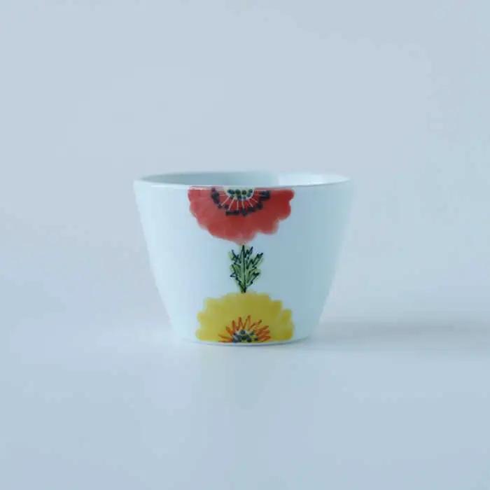 【波佐見焼】フローラル・ボタニカル  楕円鉢 カップ ペアセット 食器 皿 【Cheer house】 [AC123] 波佐見焼