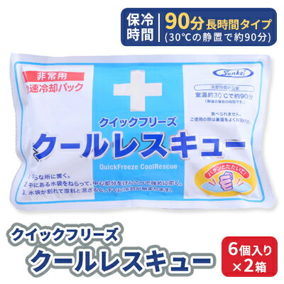 【ふるさと納税】熱中症対策 クールレスキュー 6個入×2箱 冷却パック 熱中症 発熱 応急処置 瞬間冷却剤 冷却剤 瞬間 冷却 パック 叩けば冷える 暑さ対策 長時間 冷感 防災 災害 猛暑 猛暑対策 グッズ 防災グッズ 備蓄 長期保存 防災用品 非常用 備蓄用 常温保存
