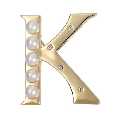 ふるさと納税 和泉市 【RoseYumiRose】イニシャルパールブローチペンダント『K』 |  | 01