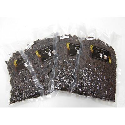ふるさと納税 忠岡町 京都丹波産 極上ジビエ鹿肉ジャーキー 【粗挽き/フレーク】250g×4袋 |  | 01