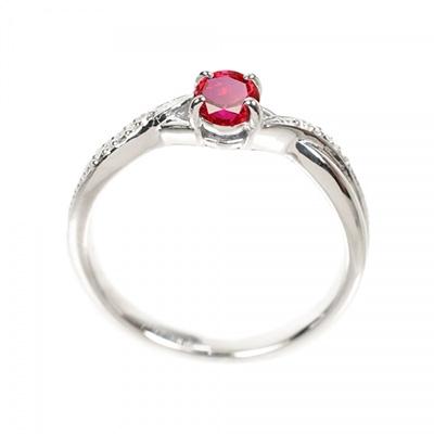 ふるさと納税 京都市 【京セラ】クレサンベール〈ルビー・天然ダイヤモンド〉リング【オーバルカット/メレダイヤ/7月誕生石】 |  | 03