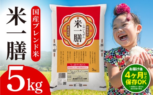 国産ブレンド米 「米一膳」5kg_M181-006-01-jul