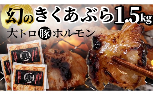 
                  国産豚 大トロホルモン キクアブラ 1.5kg (150g×10) 希少部位 ホルモン 豚 希少 きくあぶら 菊脂 豚ホルモン 豚肉 国産豚 大トロ おつまみ もつ鍋 ホルモン焼き 小分け 冷凍 便利 簡単調理 時短 スタミナ おかず BBQ バーベキュー キャンプ 焼肉 網焼き 国産 みそ にんにく 味付き 味付け肉 （DV068）
                